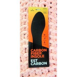 EstCarbon Carbon Fiber Insole 1 pc Unisex sizes 6 - 7 Orthotic Shoe Insert Stiff